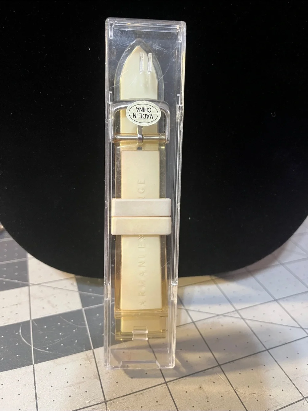 Emporio Armani White Analog Watch with Silver Markers